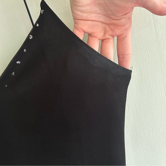 Y2K BYER TOO! Asymmetric Sparkly Midi Slip Dress Whimsigoth Fairy Grunge Sz L - Picture 5 of 15